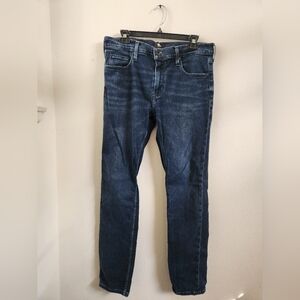 Paige Men's Lennox Jeans Blue Denim Dark Wash Jenkins Size 34 X 32